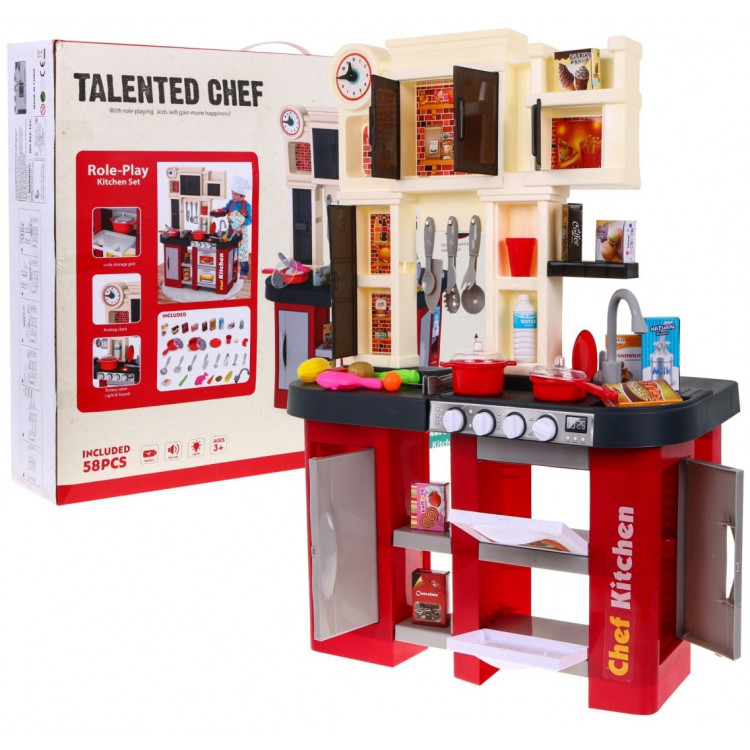 Kuchyňa + chladnička a vodovodný kohútik